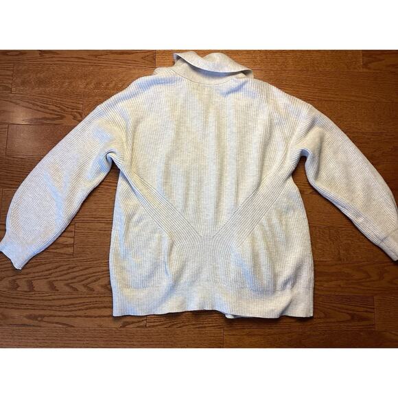 A New Day Oatmeal Open Front Cardigan Sweater Women Large - Picture 3 of 4